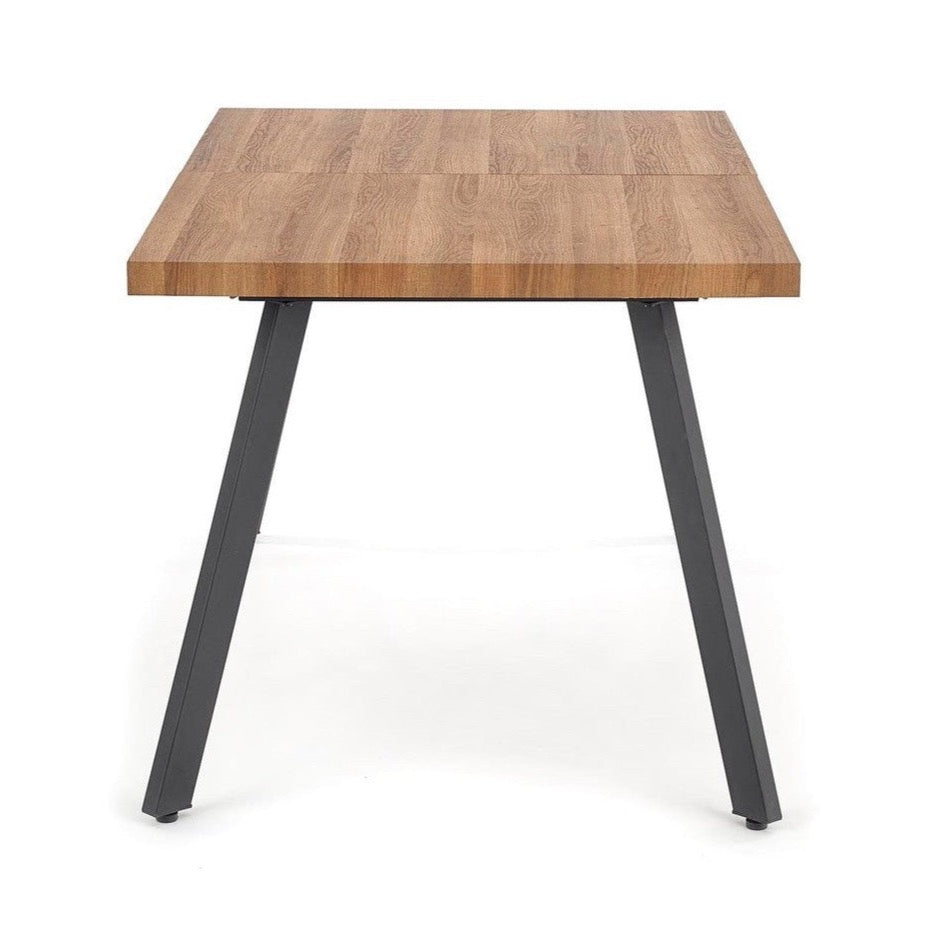 BL palīdzama galda augsme - valriksks, rāmis - melns 140÷180/85/76 cm